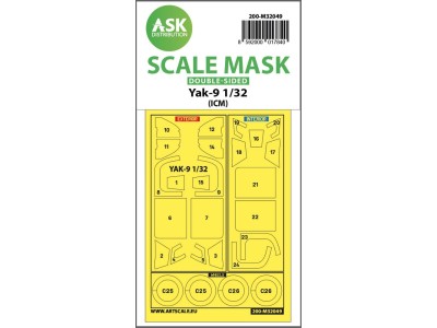 Yak-9 double-sided pre-cutted mask for ICM 