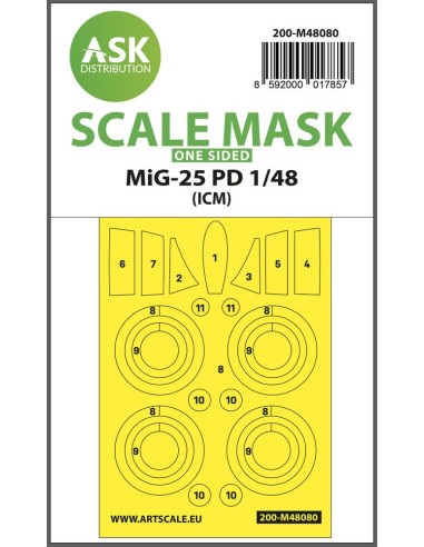 MiG-25 PD one-sided mask self-adhesive pre-cutted for ICM 