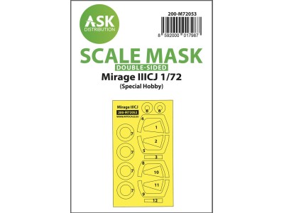 Mirage IIICJ double-sided painting express mask for Special Hobby 