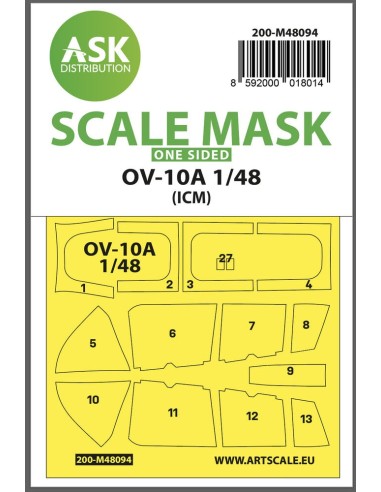 OV-10A one-sided mask self-adhesive pre-cutted for ICM 