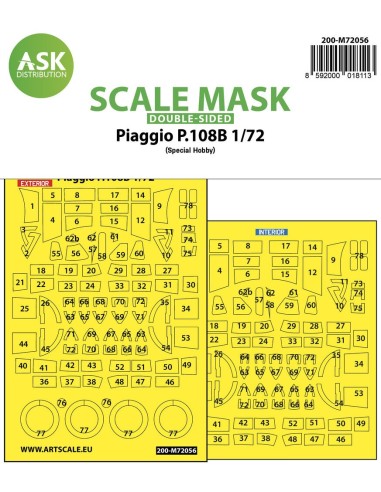 Piaggio P.108B double-sided painting express mask for Special Hobby 