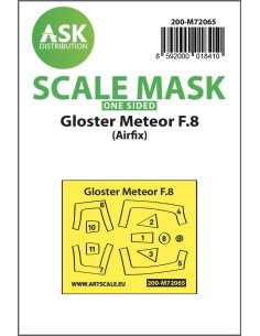 Gloster Meteor F.8 one-sided express mask for Airfix 