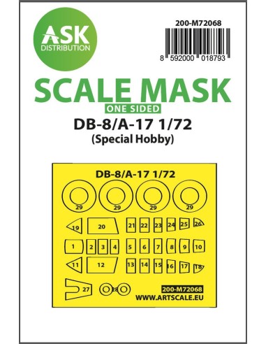 DB-8/A-17 one-sided express mask for Special Hobby 
