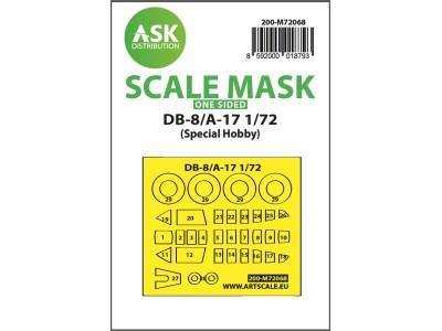 DB-8/A-17 one-sided express mask for Special Hobby 