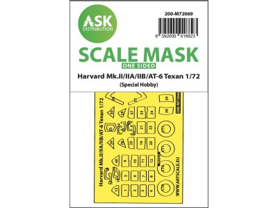 Harvard Mk.II/IIA/IIB/AT-6 Texan one-sided express fit mask for Special Hobby 