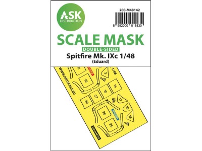 Spitfire Mk.IXc double-sided express fit mask for Eduard 