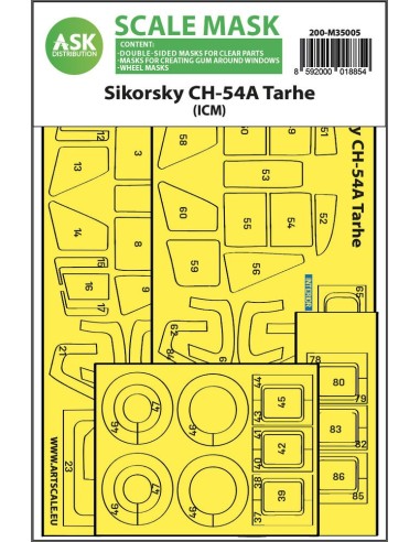 Sikorsky CH-54A Tarhe double-sided express fit mask for ICM 