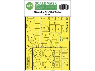 Sikorsky CH-54A Tarhe double-sided express fit mask for ICM 