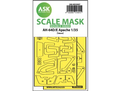 AH-64D/E double-sided fit express mask for Takom 