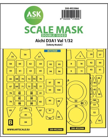 Aichi D3A1 Val double-sided express self adhesive mask for Infinity 