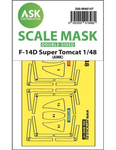 F-14D Super Tomcat double-sided express fit mask for AMK 