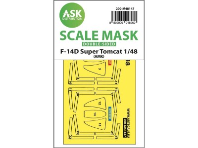 F-14D Super Tomcat double-sided express fit mask for AMK 