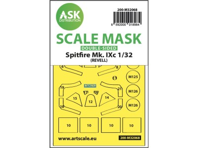 Spitfire Mk.IXc double-sided fit mask for Revell 