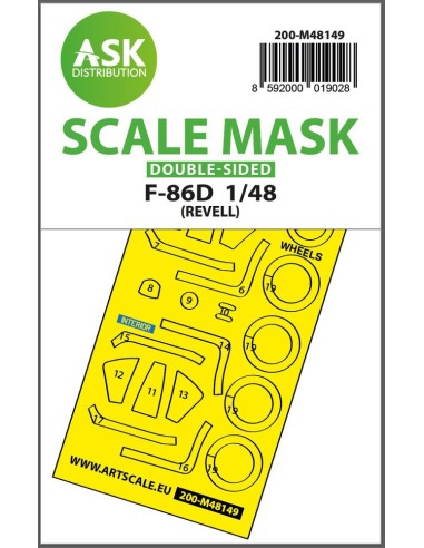 F-86D double-sided express fit mask for Revell 