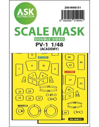 PV-1 Ventura double-sided express fit mask for Academy 