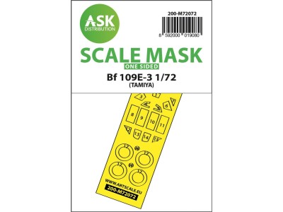 Bf 109E-3 one-sided express fit mask for Tamiya 