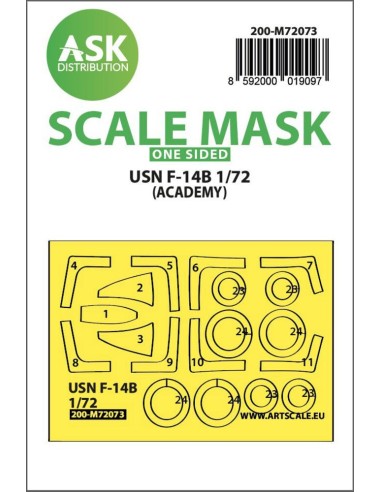 F-14B one-sided express fit mask for Academy 