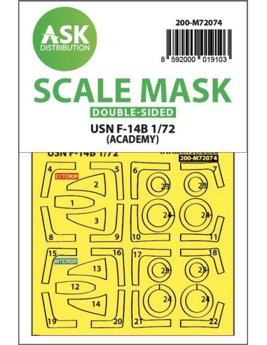 F-14B double-sided express fit mask for Academy 