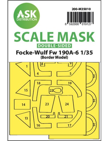 Fw 190A-6 double-sided painting mask for Border Model 