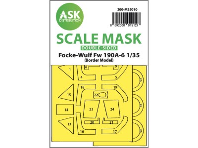 Fw 190A-6 double-sided painting mask for Border Model 