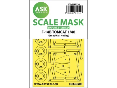 F-14B Tomcat double-sided express fit mask for Great Wall Hobby 