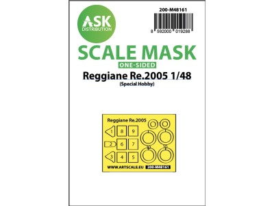 Reggiane Re.2005  one-sided fit express mask for Special Hobby 