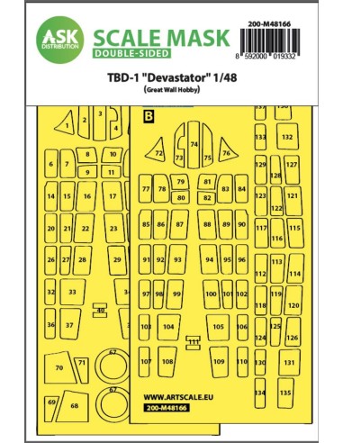 TBD-1 Devastator double-sided fit express mask for Great Wall Hobby 