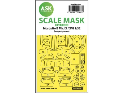 Mosquito B Mk.IX/XVI one-sided fit mask for HK Models 