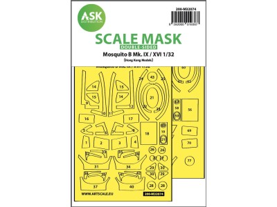 Mosquito B Mk.IX/XVI double-sided fit mask for HK Models 