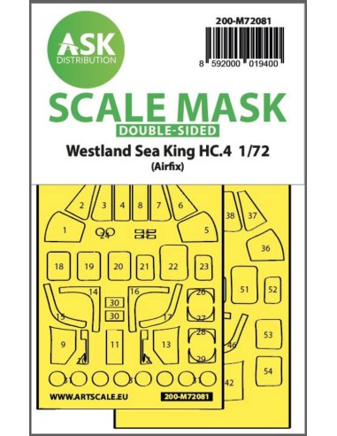 Westland Sea King HC.4  double-sided express fit mask for Airfix 