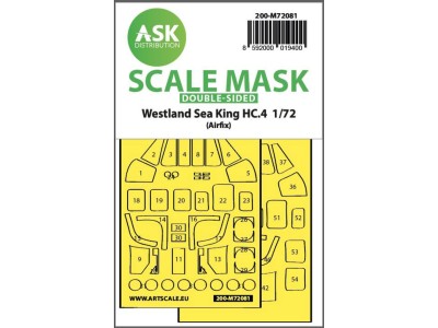 Westland Sea King HC.4  double-sided express fit mask for Airfix 