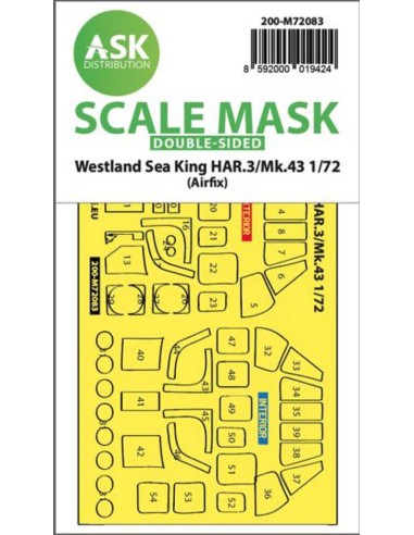 Westland Sea King HAR.3 / Mk.43  double-sided express fit mask for Airfix 