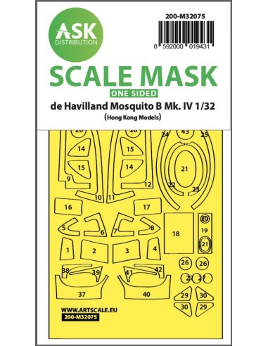 Mosquito B Mk.IV one-sided fit mask for HK Models 