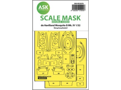 Mosquito B Mk.IV double-sided fit mask for HK Models 