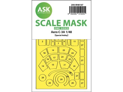 Aero C-3A one-sided express fit  mask for Special Hobby 