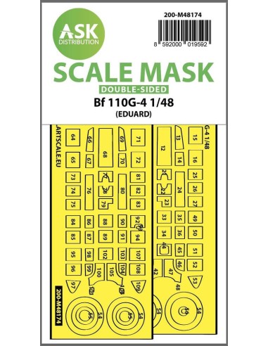 Me 110G-4 double-sided express fit mask for Eduard 