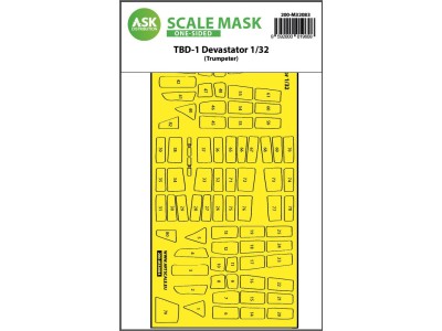 TBD-1 Devastator one-sided express fit mask for Trumpeter 