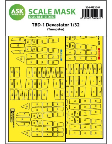 TBD-1 Devastator double-sided express fit mask for Trumpeter 