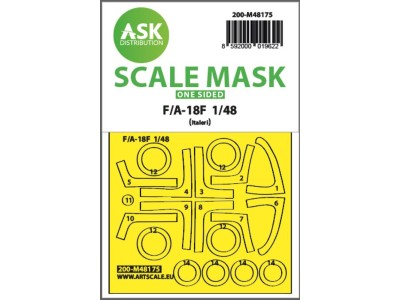 F/A-18F one-sided express fit mask for Italeri 