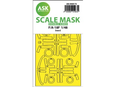 F/A-18F double-sided express fit mask for Italeri 