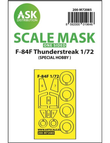 F-84F Thunderstreak  one-sided express fit mask for Special Hobby 
