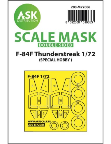F-84F Thunderstreak  double-sided express fit mask for Special Hobby 