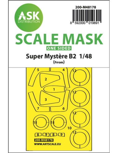 Super Mystére B2 one-sided express fit mask for Special Hobby 