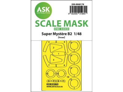 Super Mystére B2 one-sided express fit mask for Special Hobby 