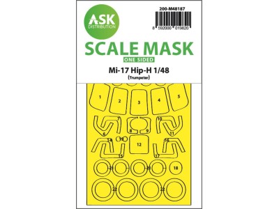 Mil Mi-17 Hip-H one-sided express fit mask for Trumpeter 