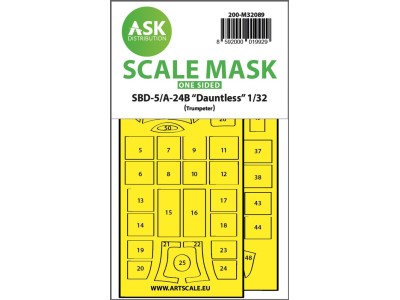 SBD-5/A-24B Dauntless one-sided express fit mask for Trumpeter 