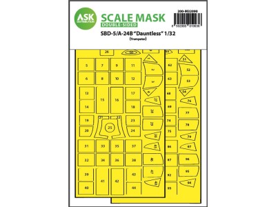 SBD-5/A-24B Dauntless double-sided express fit mask for Trumpeter 