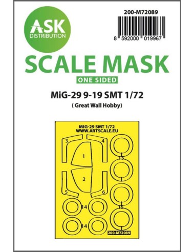 MiG-29 9-19 SMT one-sided express fit mask for Great Wall Hobby 
