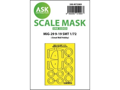 MiG-29 9-19 SMT one-sided express fit mask for Great Wall Hobby 
