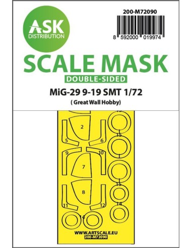 MiG-29 9-19 SMT double-sided express fit mask for Great Wall Hobby 